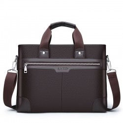 Bolsa de ombro elegante em couro - larga