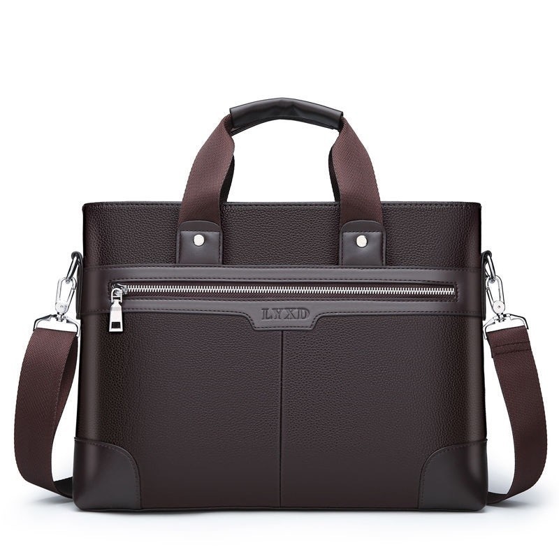 Bolsa de ombro elegante em couro - larga