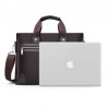 Bolsa de ombro elegante em couro - larga