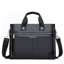 Bolsa de ombro elegante em couro - larga