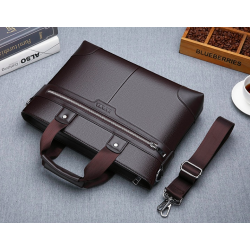 Bolsa de ombro elegante em couro - larga