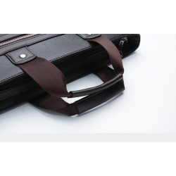 Bolsa de ombro elegante em couro - larga