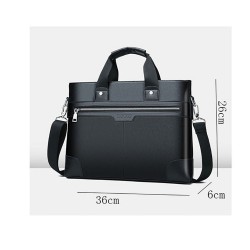 Bolsa de ombro elegante em couro - larga