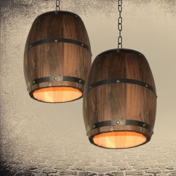 Barril vintage - candeeiro de tecto suspenso