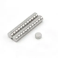 N35 - ímã de neodímio - disco forte - 6mm * 2mm - 50 peças