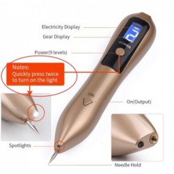 Caneta de plasma a laser - remoção de sardas / toupeiras / manchas escuras - display LCD LED