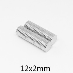N35 - neodymium magnet - strong disc - 12mm * 2mm - 10 piecesN35