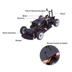 WLtoys K989 - Off-road RC car - remote control - 1:28 - 4WD - 2.4G - 30km - toyCars