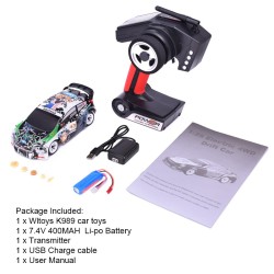 WLtoys K989 - Off-road RC car - remote control - 1:28 - 4WD - 2.4G - 30km - toyCars
