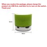 Mini alto-falante Bluetooth - LED - cartão TF - design rachado