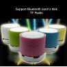 Mini alto-falante Bluetooth - LED - cartão TF - design rachado