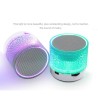 Mini alto-falante Bluetooth - LED - cartão TF - design rachado