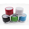 Mini alto-falante Bluetooth - LED - cartão TF - design rachado
