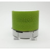 Mini alto-falante Bluetooth - LED - cartão TF - design rachado
