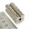 N35 - ímã de neodímio - cilindro forte - 10mm * 8mm - 20 peças