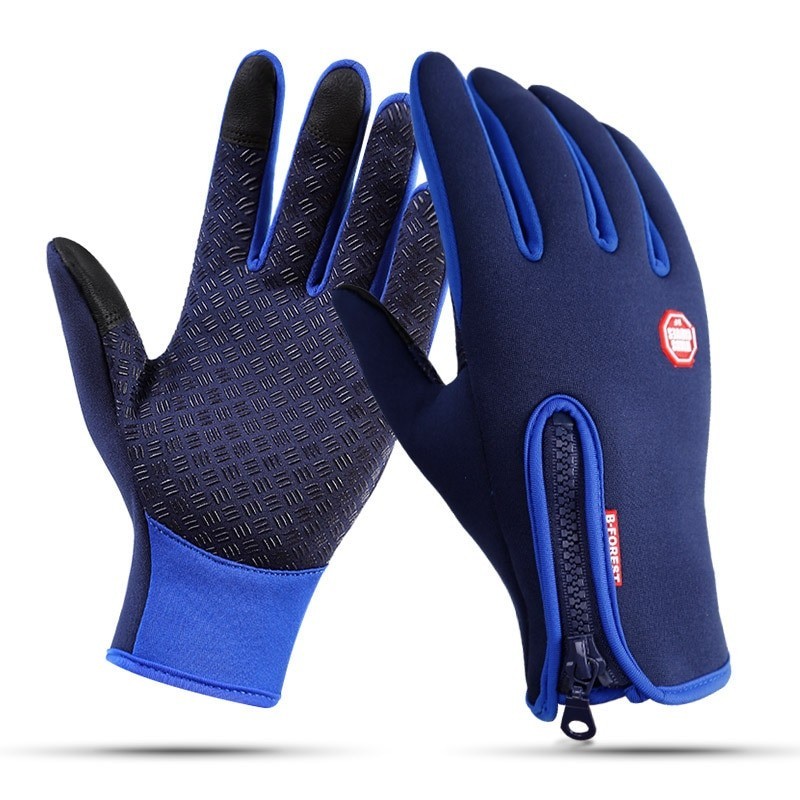Warm skiing gloves - touch screen function - zipper - waterproofGloves