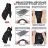 Warm skiing gloves - touch screen function - zipper - waterproofGloves
