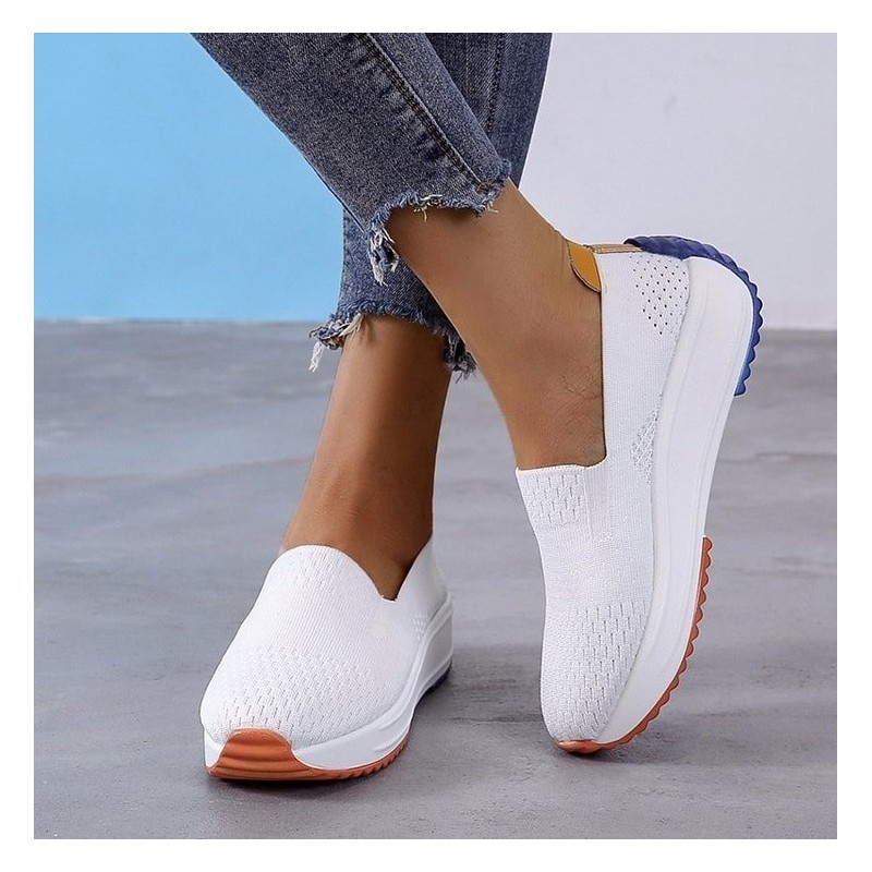 Mocassins de malha sem cadarço - tênis rasos