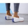 Mocassins de malha sem cadarço - tênis rasos