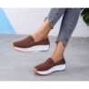 Mocassins de malha sem cadarço - tênis rasos