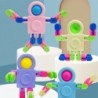 Robô espacial - fidget spinner - push-bubble - brinquedo antiestresse