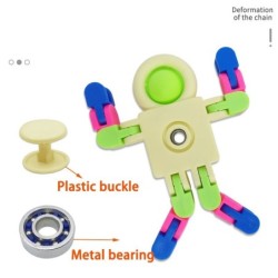 Robô espacial - fidget spinner - push-bubble - brinquedo antiestresse