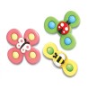 Brinquedo giratório para bebês - fidget spinner - com ventosa - 3 peças