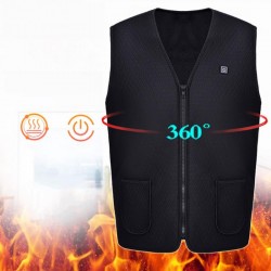 Colete de aquecimento infravermelho USB - jaqueta térmica elétrica