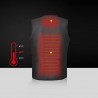 Colete de aquecimento infravermelho USB - jaqueta térmica elétrica