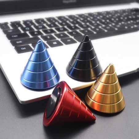 Cone de metal - girador giratório - brinquedo antiestresse