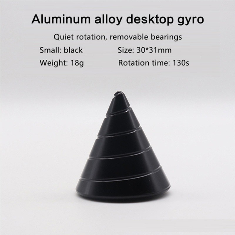 Cone de metal - girador giratório - brinquedo antiestresse