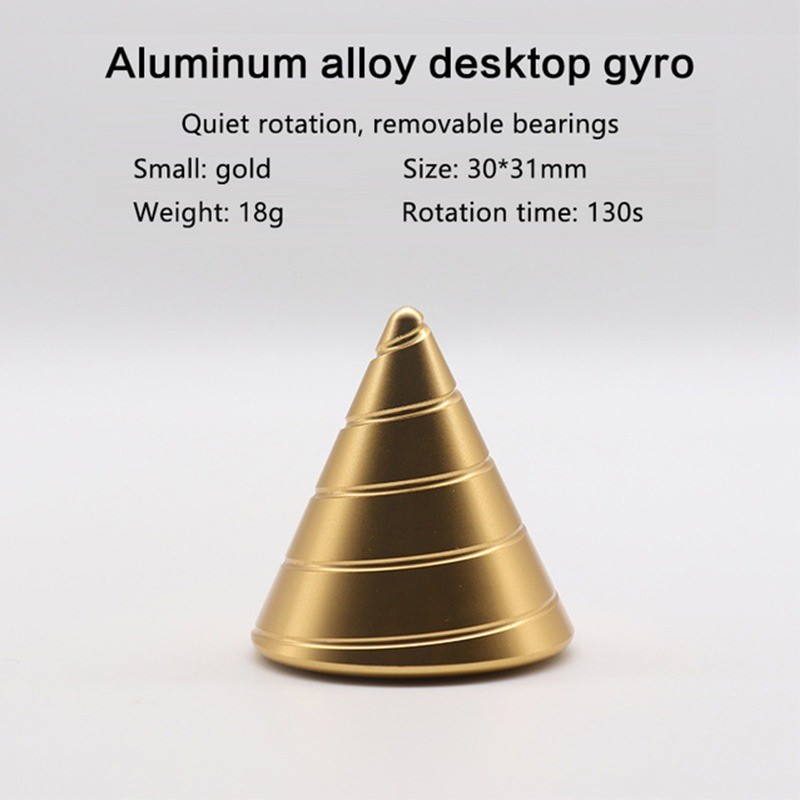 Cone de metal - girador giratório - brinquedo antiestresse