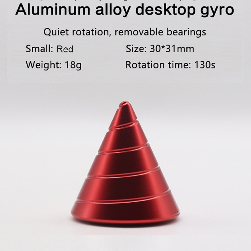 Cone de metal - girador giratório - brinquedo antiestresse
