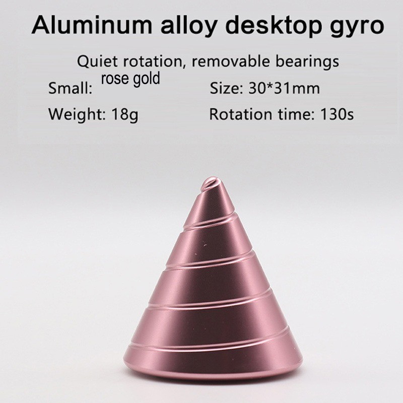 Cone de metal - girador giratório - brinquedo antiestresse
