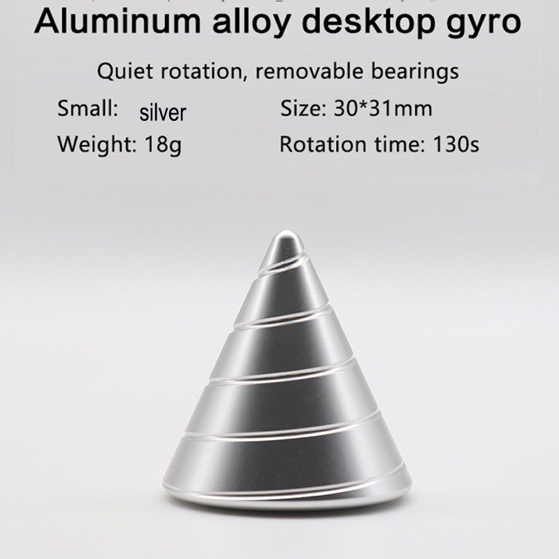 Cone de metal - girador giratório - brinquedo antiestresse