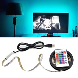 Fita LED USB - Iluminação de fundo da TV - SMD 3528 - 5V - 50cm - 1m - 2m - 3m - 4m - 5m