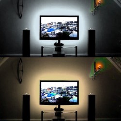 Fita LED USB - Iluminação de fundo da TV - SMD 3528 - 5V - 50cm - 1m - 2m - 3m - 4m - 5m