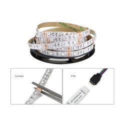 Fita LED USB - Iluminação de fundo da TV - SMD 3528 - 5V - 50cm - 1m - 2m - 3m - 4m - 5m