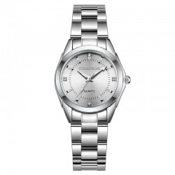 CHRONOS - Relógio de quartzo com strass - aço inoxidável - à prova d'água