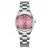 CHRONOS - Relógio de quartzo com strass - aço inoxidável - à prova d'água