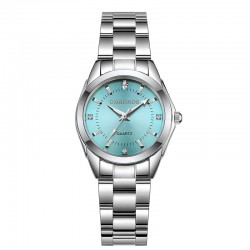 CHRONOS - Relógio de quartzo com strass - aço inoxidável - à prova d'água