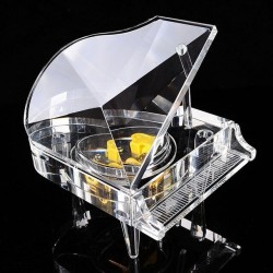 Crystal piano - music boxValentine's day