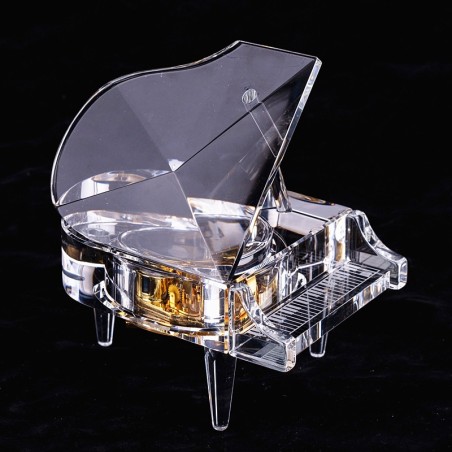 Piano de cristal - caixa de música