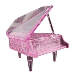 Piano de cristal quebra-cabeça - caixa de música - brinquedo de montagem