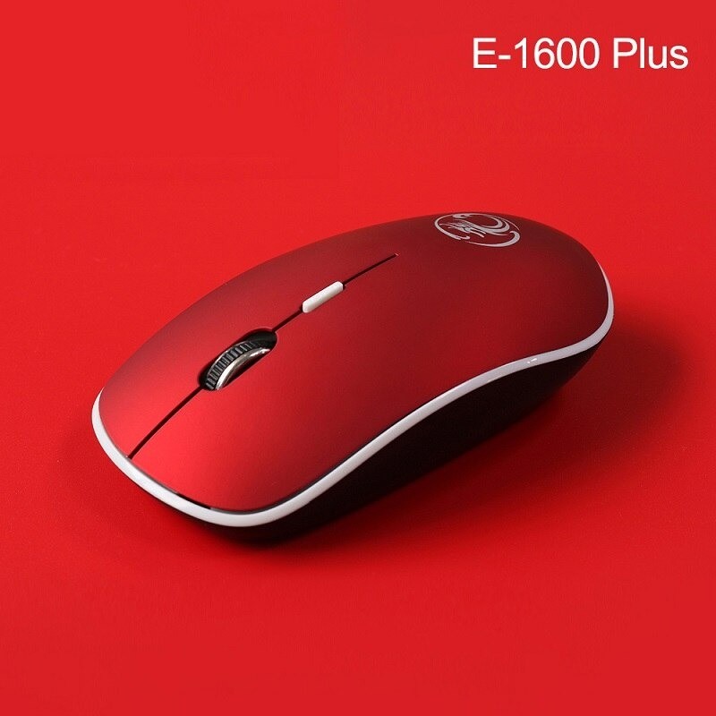 Wireless optical mouse - with USB receiver - ergonomic - silent - 2.4Ghz - 1600 DPIMouses