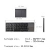Teclado Bluetooth dobrável - com touchpad - ultrafino