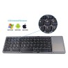 Foldable Bluetooth keyboard - with touchpad - ultra thinKeyboards