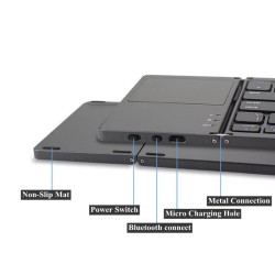 Foldable Bluetooth keyboard - with touchpad - ultra thinKeyboards