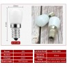 3W - E14 - AC 220V - LED - lâmpada de geladeira - 2 peças