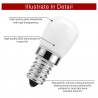 3W - E14 - AC 220V - LED - lâmpada de geladeira - 2 peças